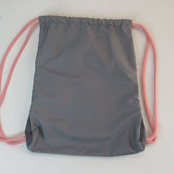 adidas Alliance Sackpack Drawstring Backpack  Bag Jersey Grey/Pink One Size - Picture 3 of 8